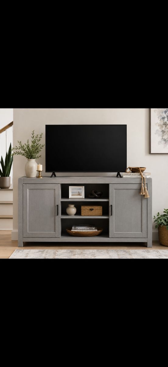 NEW Grain Solid Wood Furniture Montauk TV Console - 56 inches wide - 56 inches wide Full assembly required (in box)