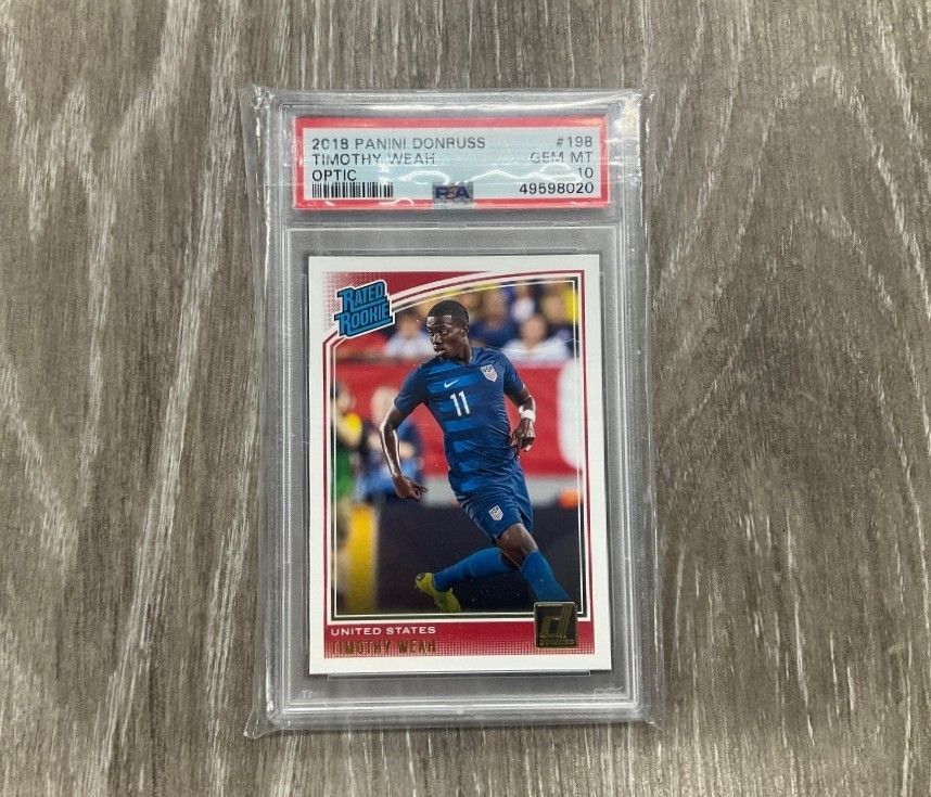 PANINI PSA GRADED TIMOTHY WEAH OPTIC CARD
