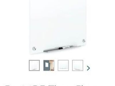 Glass Dry-Erase Board, 48 x 48