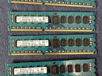 16 GB (4x4GB) DDR3 RDIMM ECC RAM