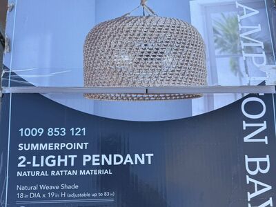 Hampton Bay 2 Light Pendant Light
