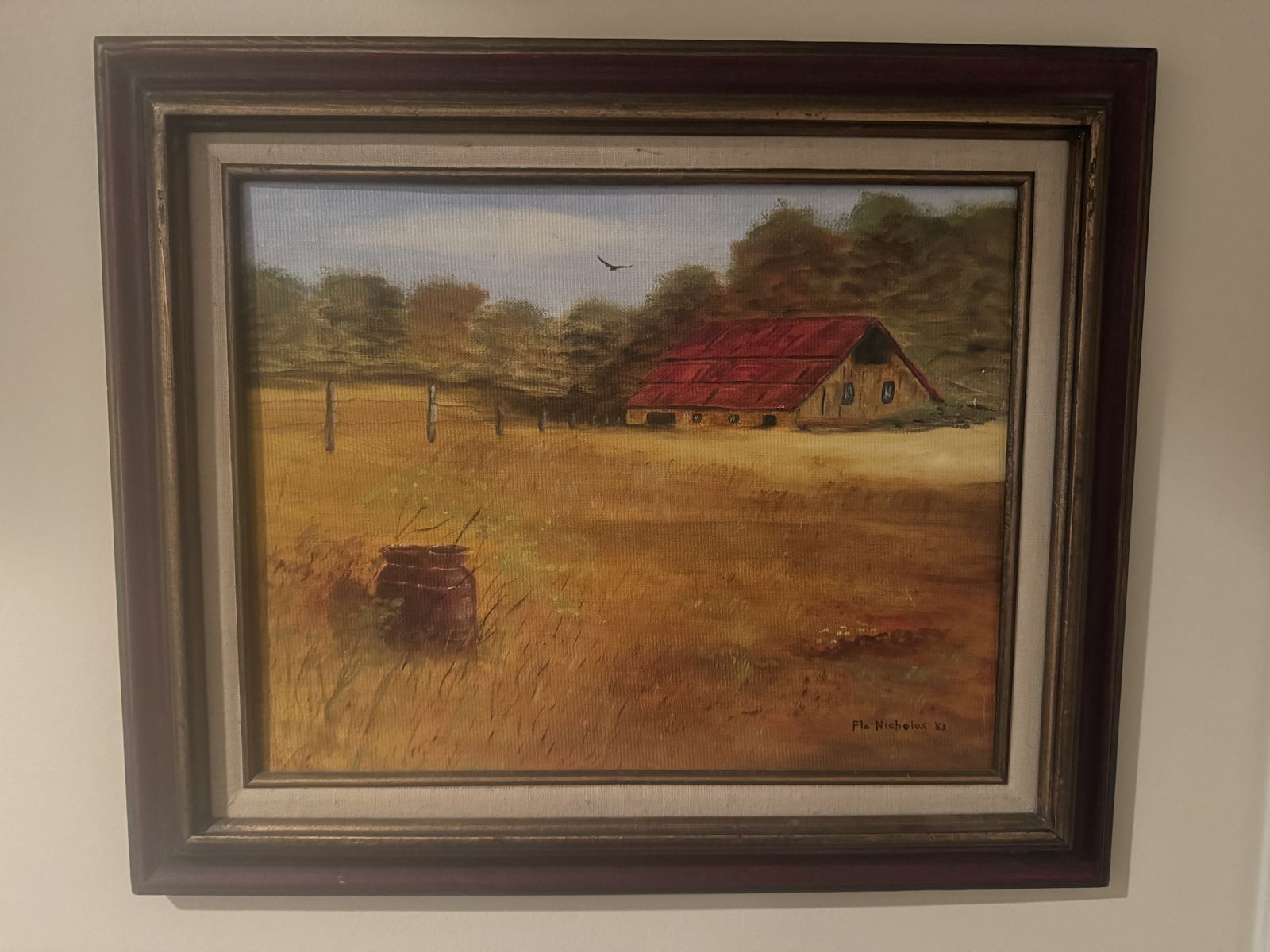 Vintage signed Landscape Oil Painting