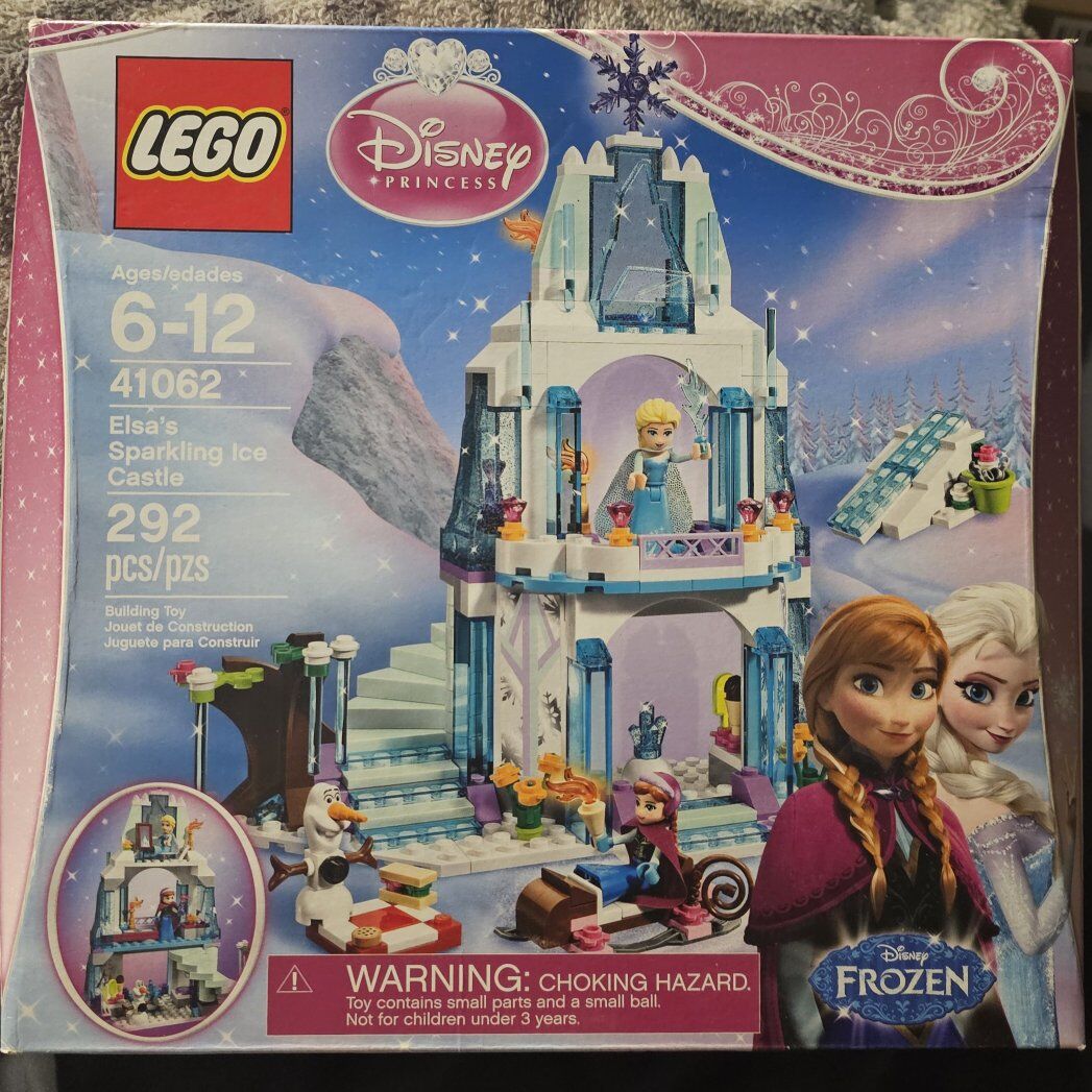 Elsa's sparkling castle lego set