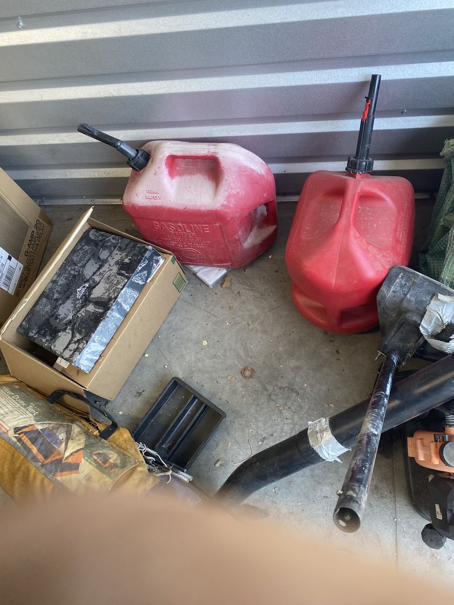 3-  5 gallon gas jugs