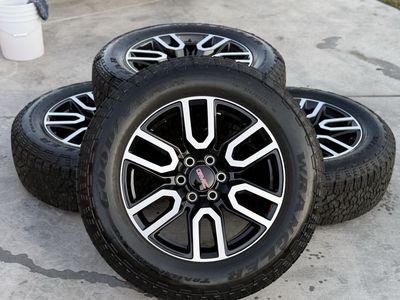 Brand new 2026 GMC sierra AT4 20” wheels and tires