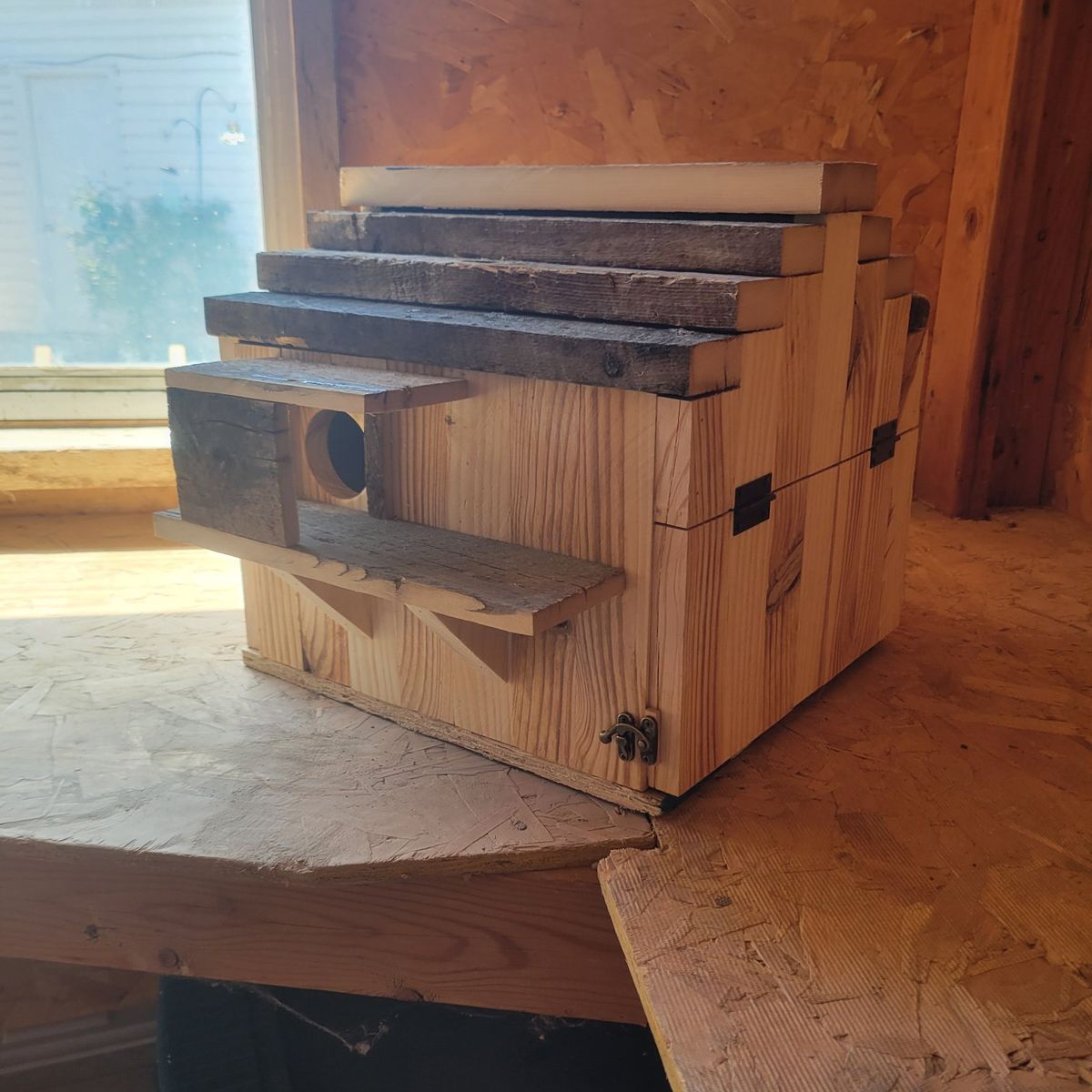 Squirrel houses for sale I build them to order like these ones or send me the one you like.$65 and up