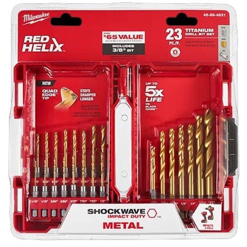 Milwaukee 23 Pcs Titanium Drill Bit Set