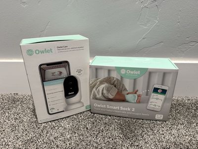 Owlet Smart Sock 2 and Owlet Cam Baby Monitor Bundle