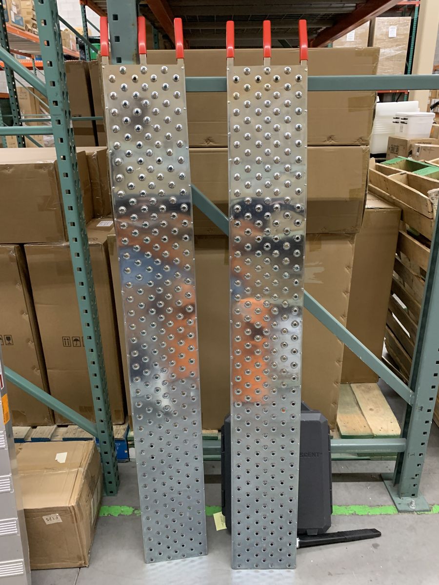 Stalwart Set of Two 69-in. Loading Ramps for ATVs, Motorcycles, Mowers, Carts, and More - 2200lbs. Combined Capacity Car Ramp