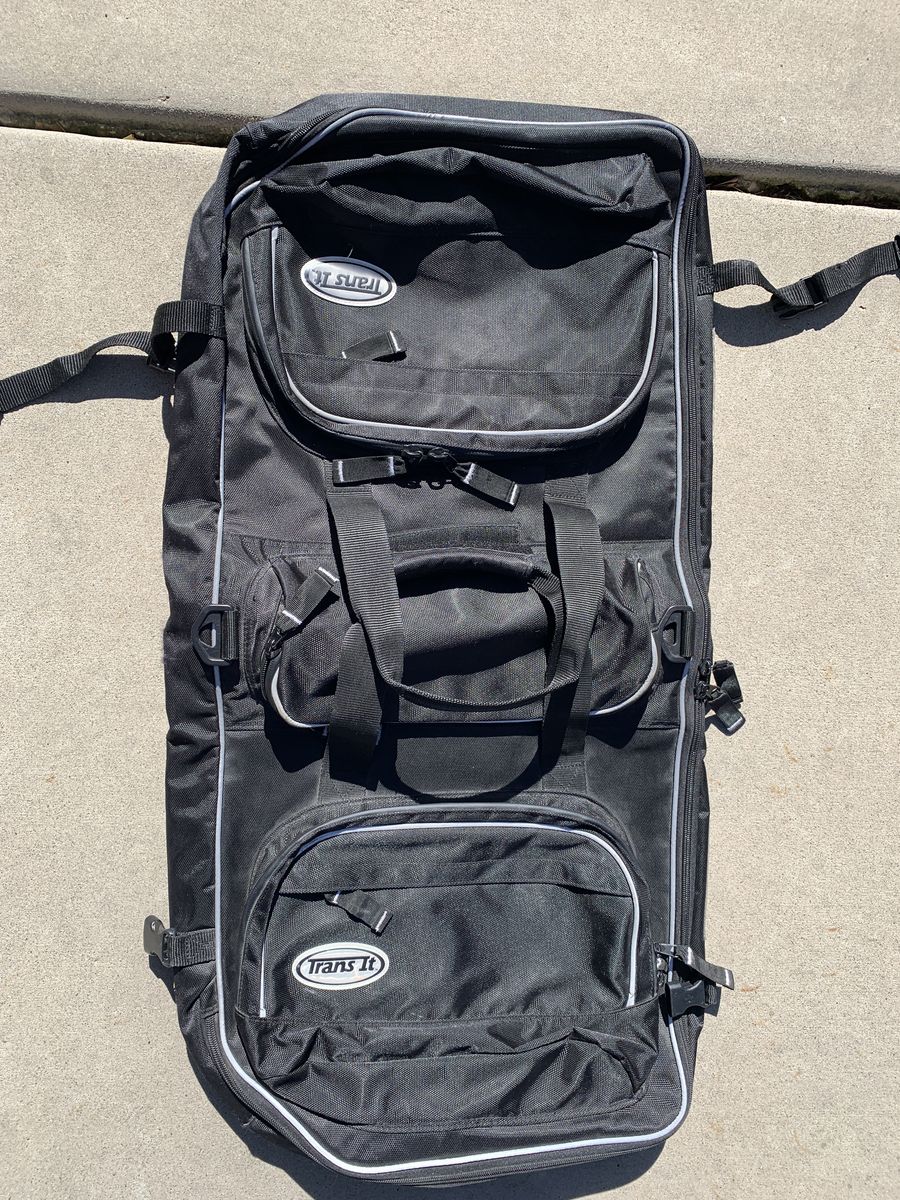 Trans-it saddlebag style pannier-garment bag