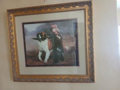 Large beautiful framed picture 34 by 31
