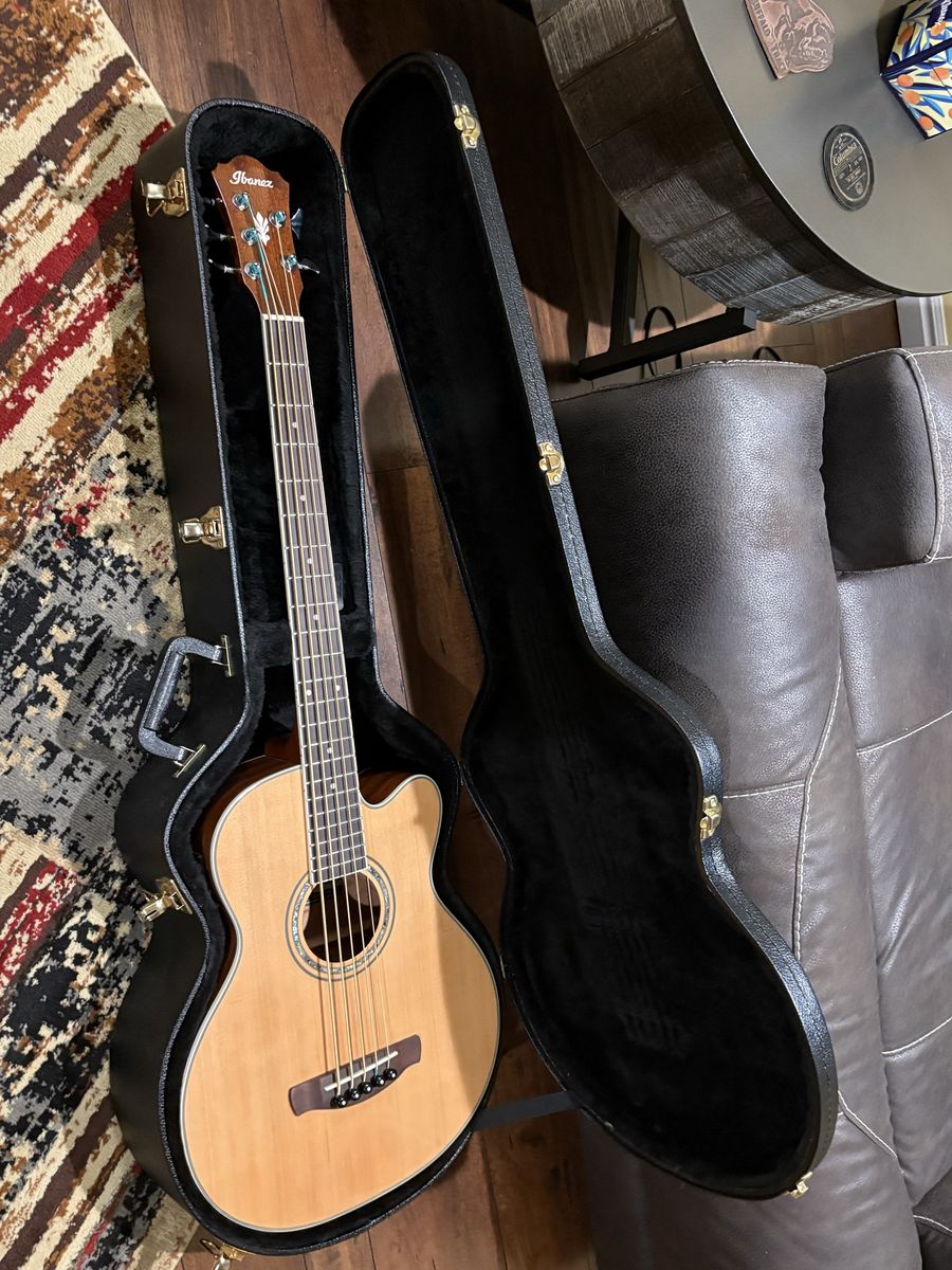 Ibanez 5 String Acoustic Bass with Hard Case