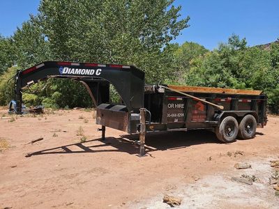 7x14 Diamond C LPT-GN 207 Gooseneck Dump Trailer