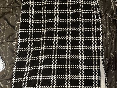 Halogen Black & White Plaid Pencil Skirt Size Small