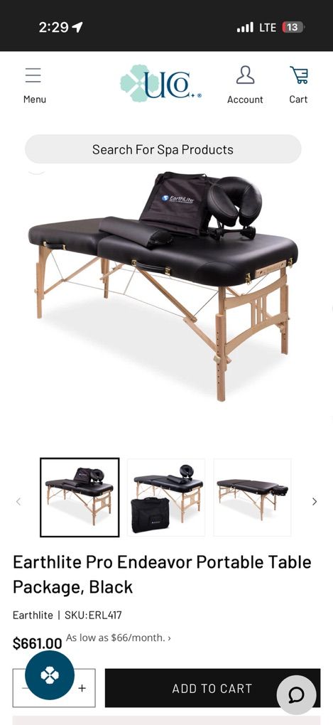 Massage Table and all my text books From School