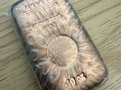 10 oz Geiger copper bar factory sealed with serial number