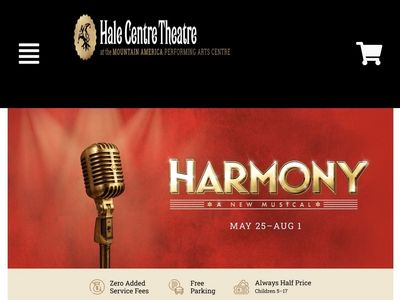 6 Tickets for Hale Centre Theatre Harmony Musical - Tonight 7 PM Show