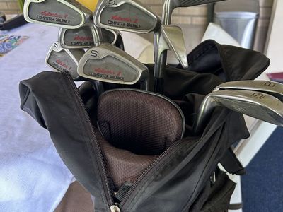 Set of Vintage Golf Clubs and Golf Bag