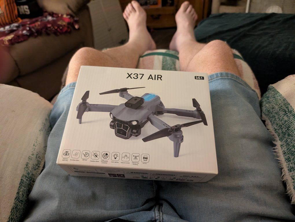 X37 Air Folding Drone Quadcopter with Camera & Obstacle Avoidance brand new in the box.