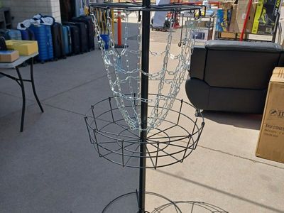 Yaheetech 591738 black portable disc golf basket