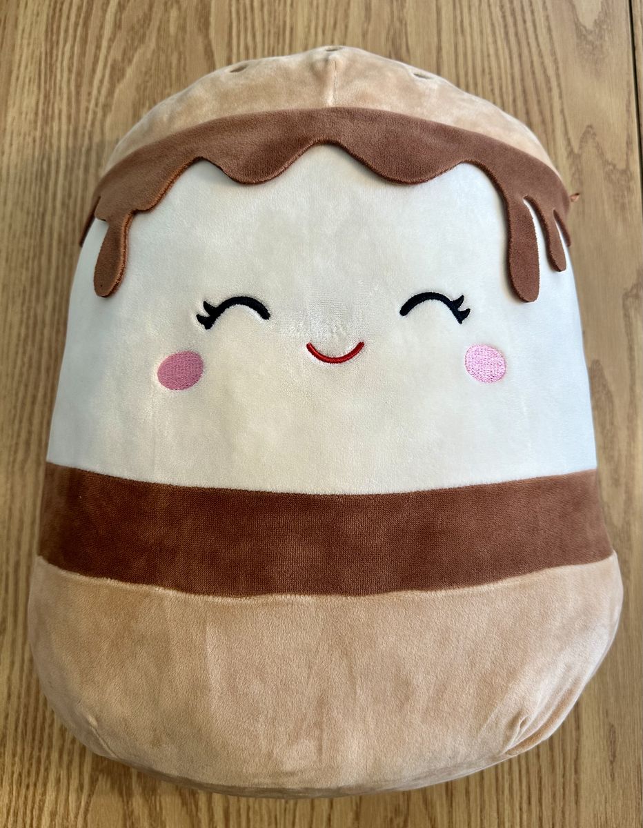 Squishmallow KellyToys - 12 Inch (30cm) - Carmelita The S'Mores - Super Soft Plush Toy Animal Pillow