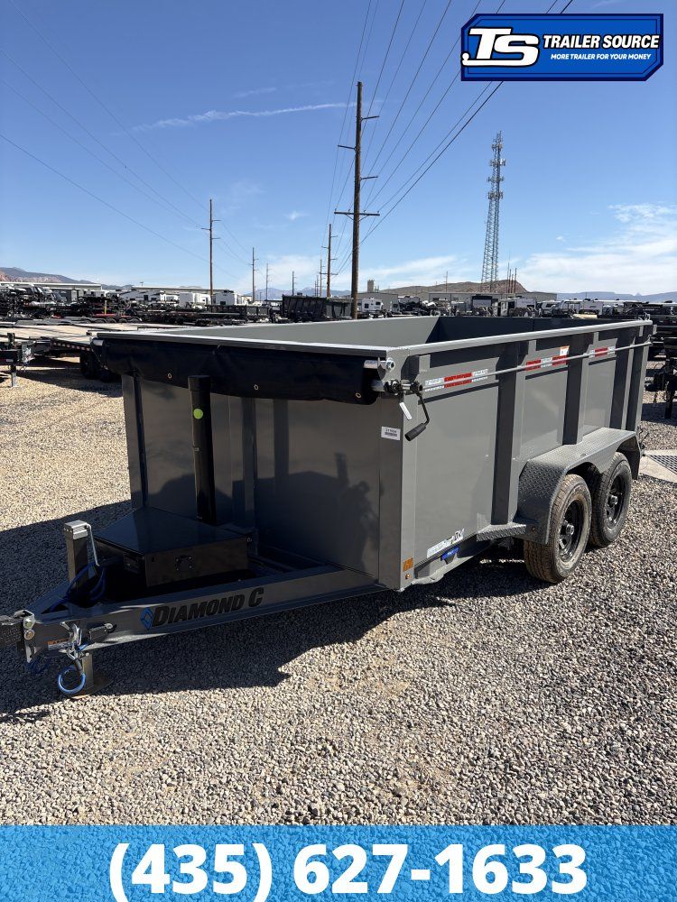 Diamond C MDT 206 6.5x12 ft Dump Trailer 44" Sides 10K GVWR Telescopic