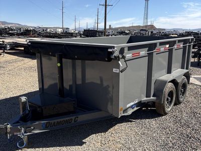 Diamond C MDT 206 6.5x12 ft Dump Trailer 44" Sides 10K GVWR Telescopic