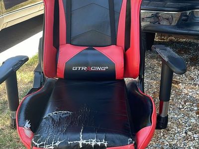 GTRACING Gaming Chair Black Red Ergonomic Desk Chair