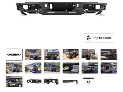 DV8 Off-Road 2023-2026 GMC Canyon/Chevy Colorado Tube Rear Bumper (SKU RBCS3-04)