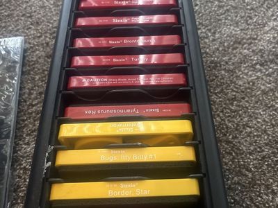 Sizzix Craft Die Cutter Collection w/ Storage Case - Variety of Shapes, Good Condition