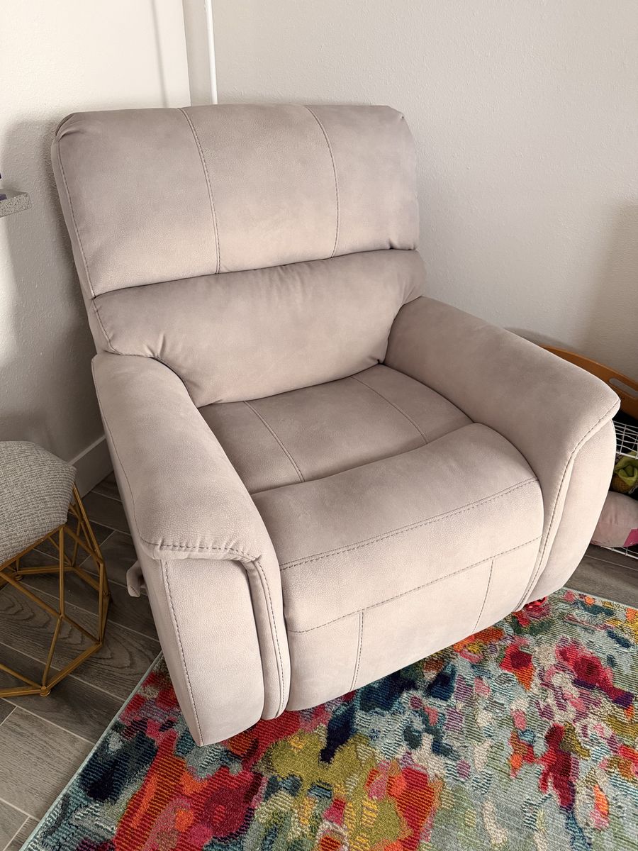 Brand New Suede Rocker/Recliner