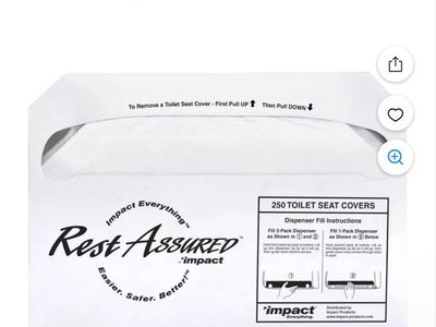 Rest assured disposable toilet seat covers