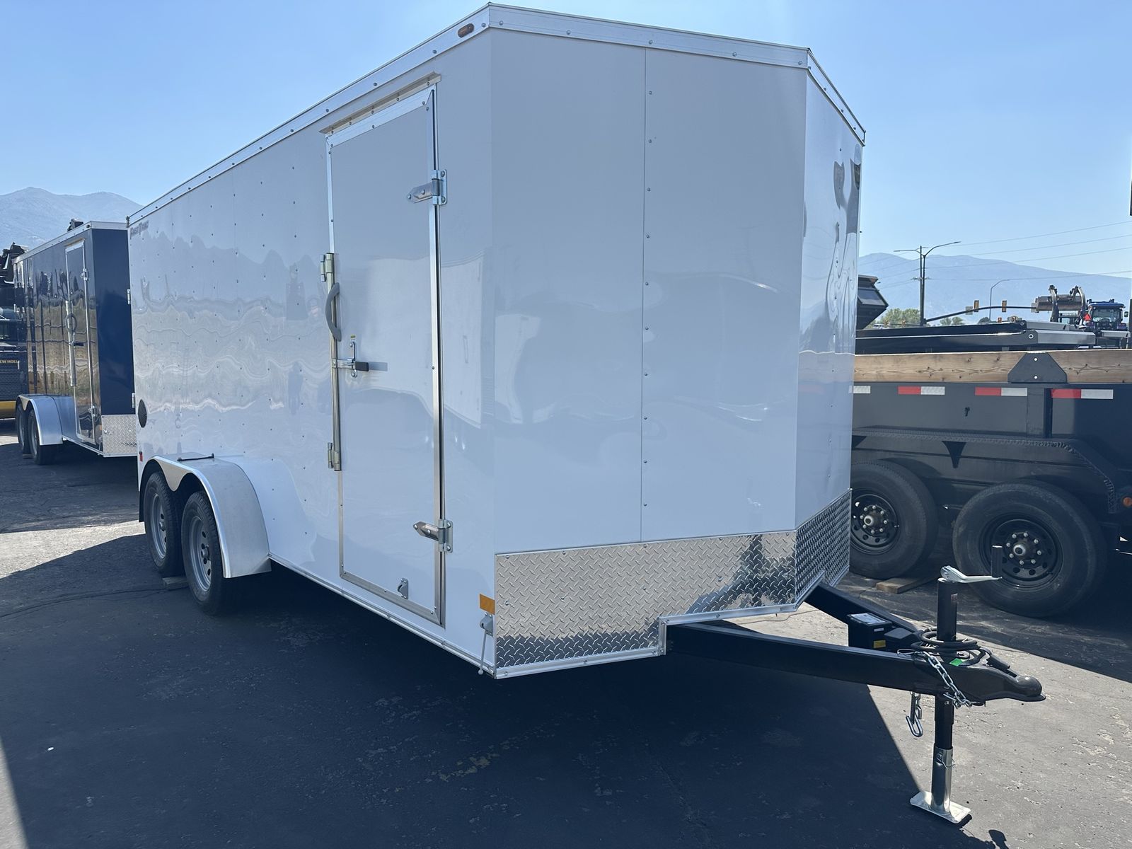 2026 Wells Cargo 7x16 Enclosed Trailer (White)
