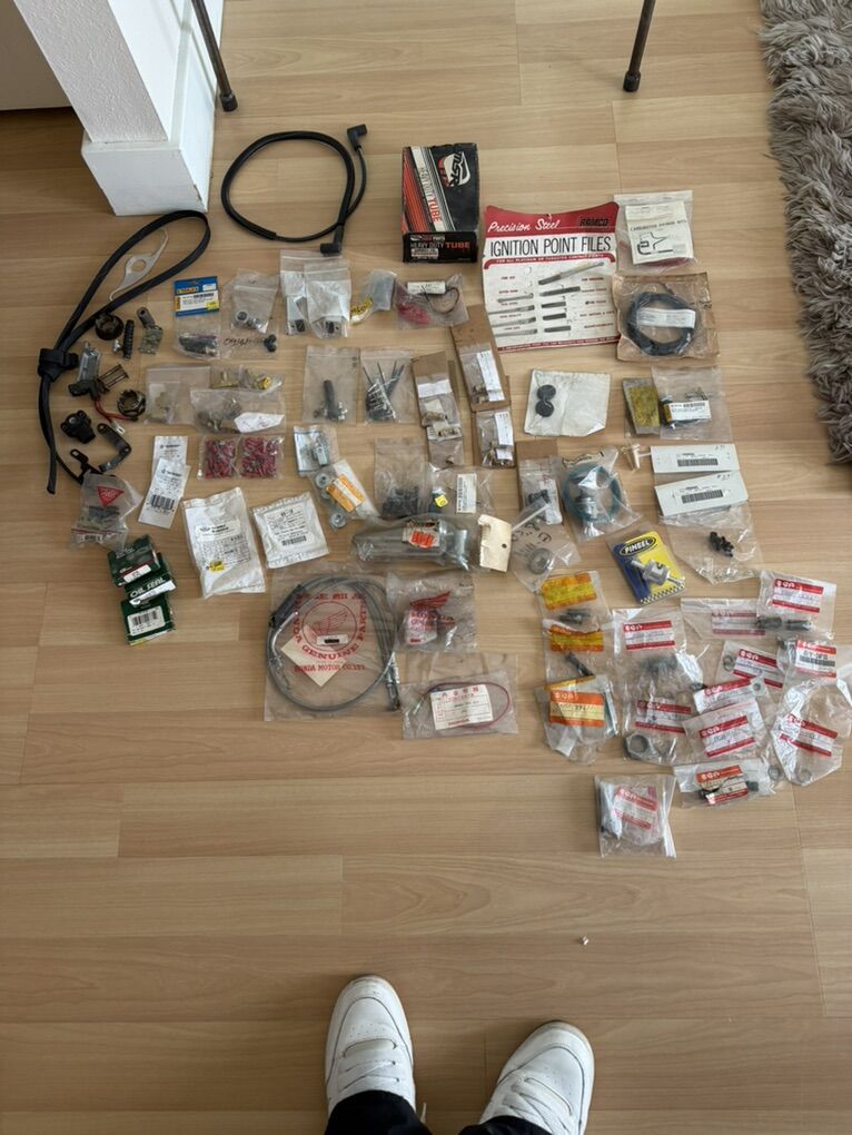 Vintage OEM Motorcycle Parts Bundlle