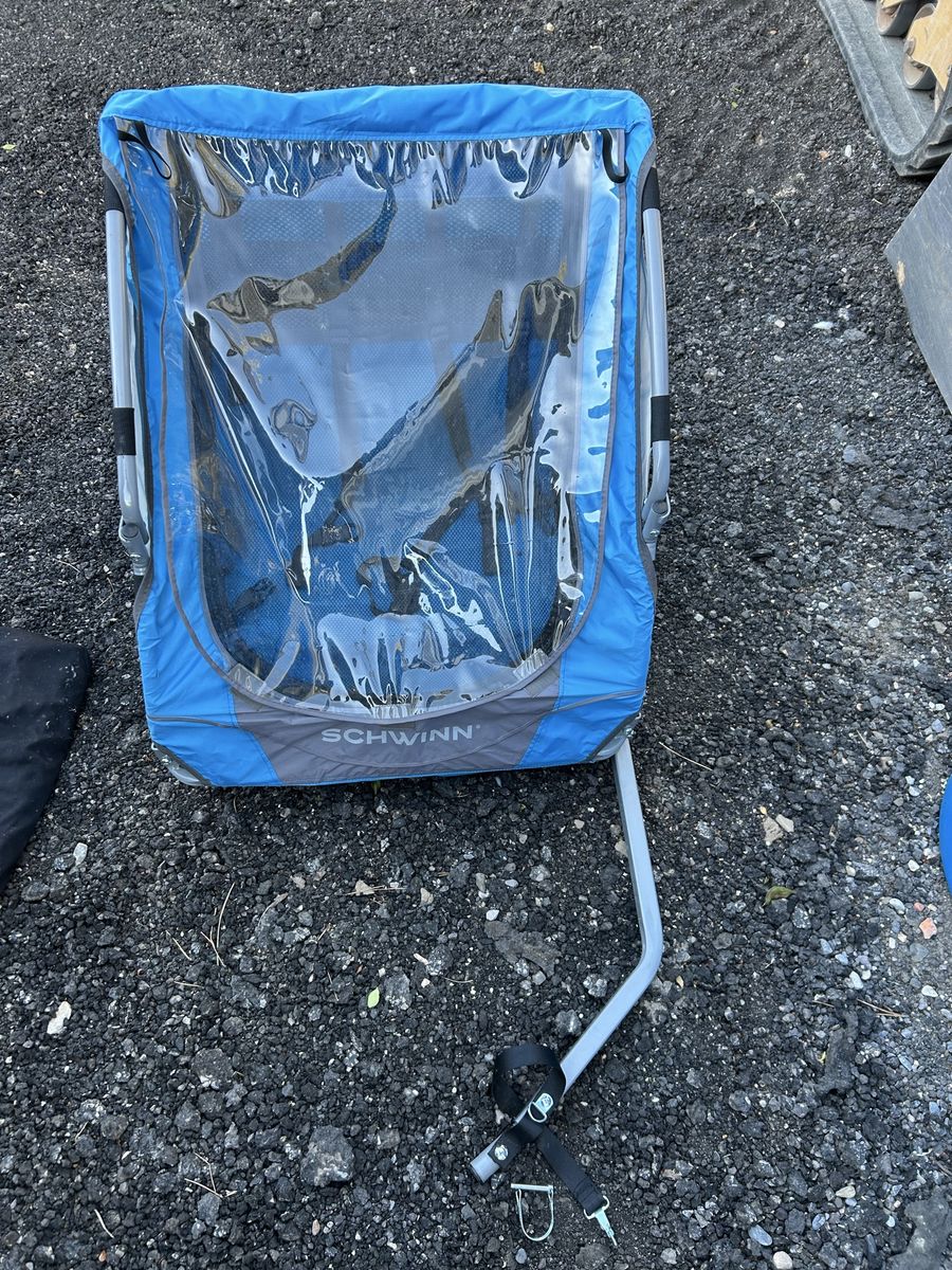 Schwinn Blue canopy 2 kid bike trailer