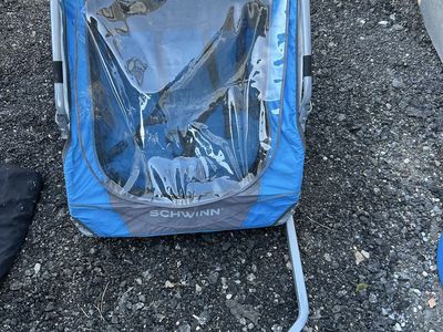 Schwinn Blue canopy 2 kid bike trailer