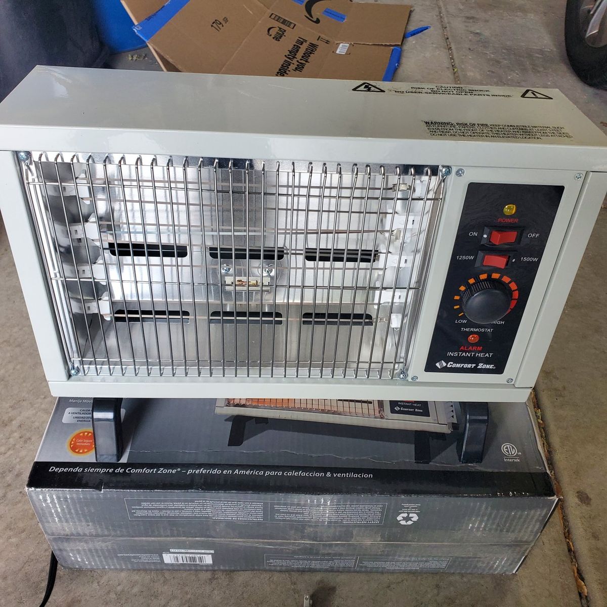 Comfort Zone Deluxe Radiant Heater