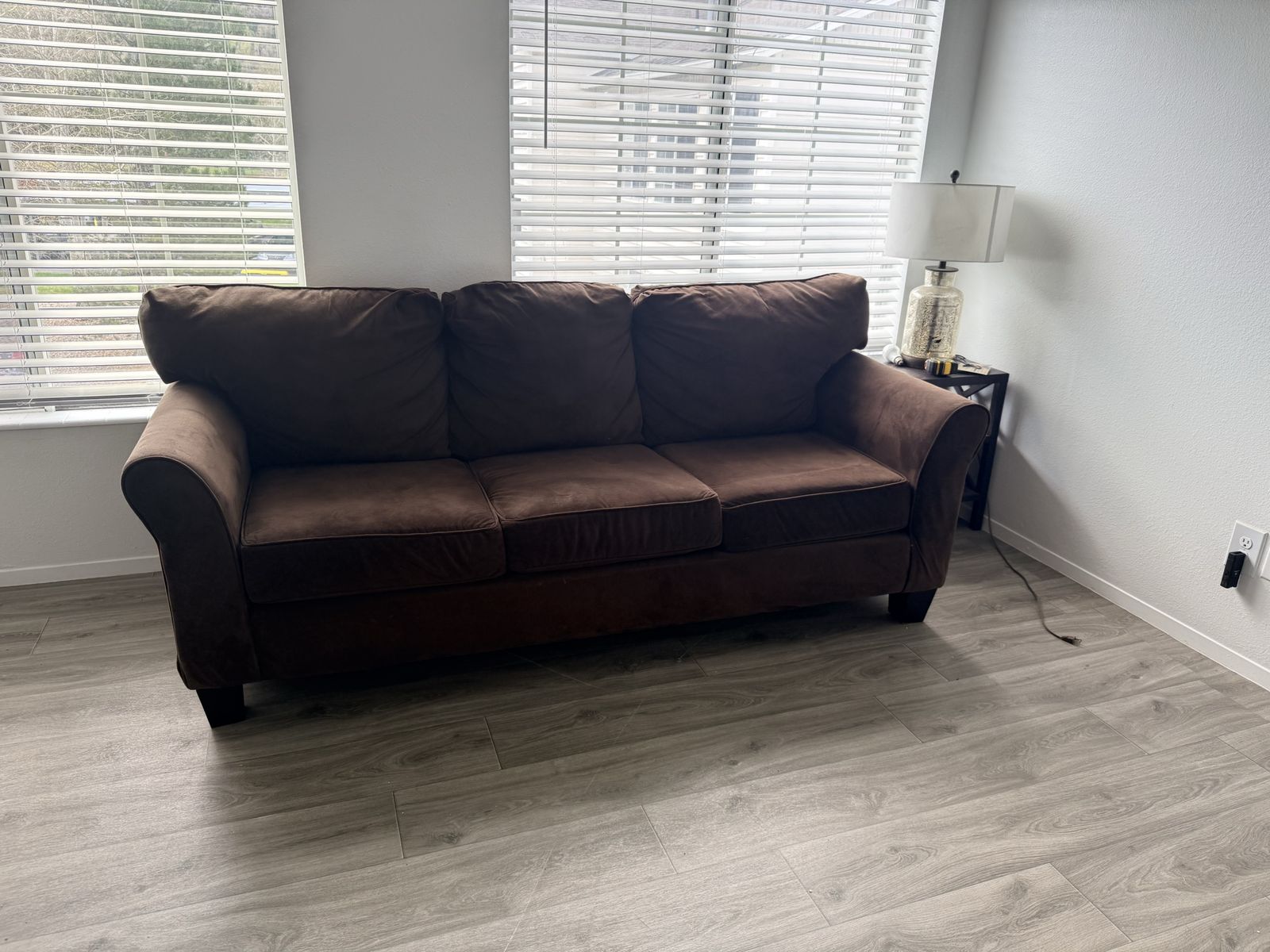 Chocolate Brown Sofa Sleeper Couch $125 OBO