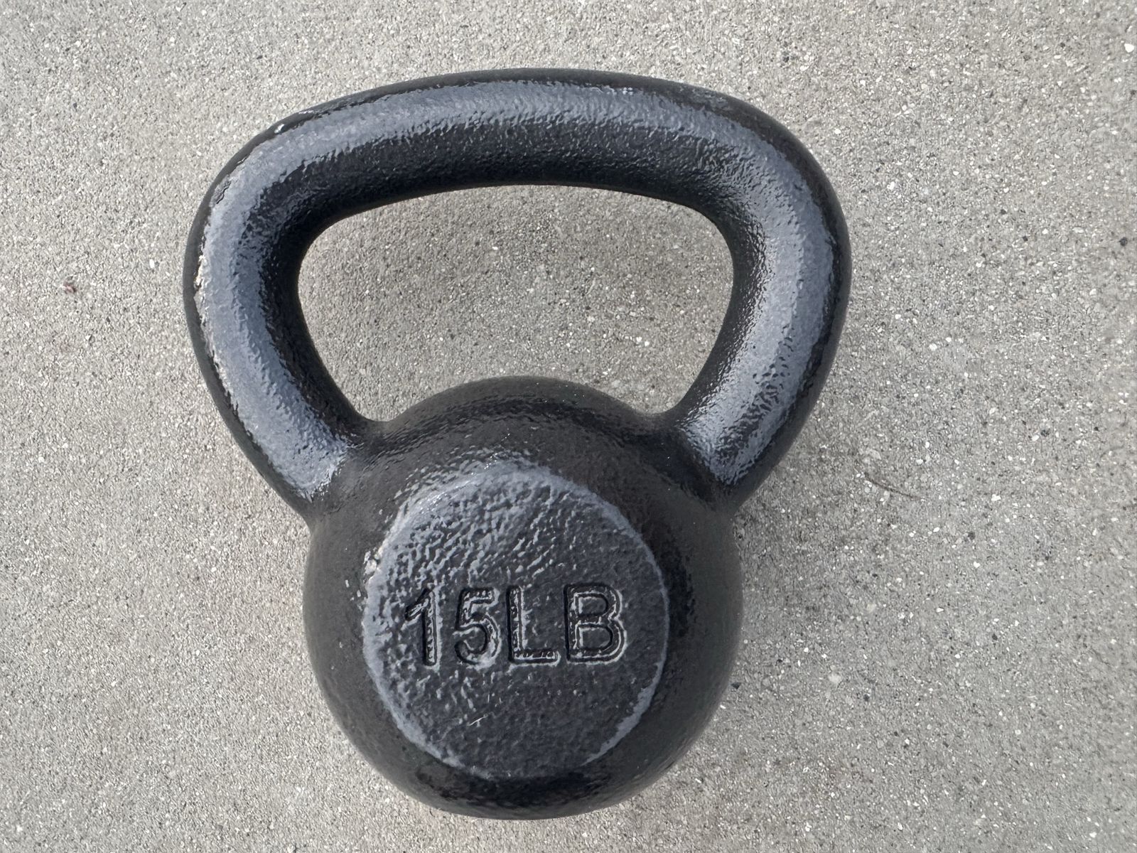 JFIT Cast Iron Kettlebell, 15 lb