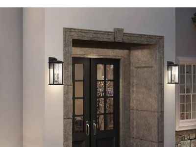 New in Box Artcraft Lighting Estate 2 Light 17" Tall Outdoor Wall Sconce Model: AC9271BK