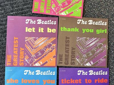 The Beatles The Greatest Story set of 5 45 records vinyl