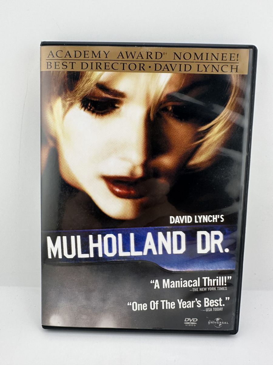 Mulholland Dr DVD 2001 David Lynch Naomi Watts Widescreen Universal Region 1