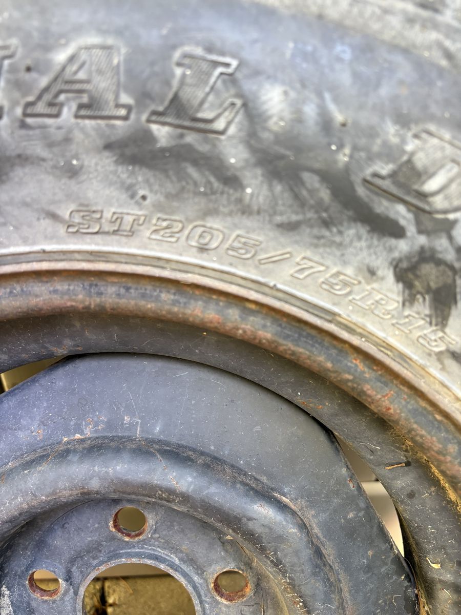 Trailer tires and rims 15"