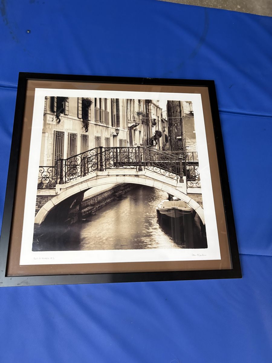 Matching Framed Venice Wall Art Print Set of 2
