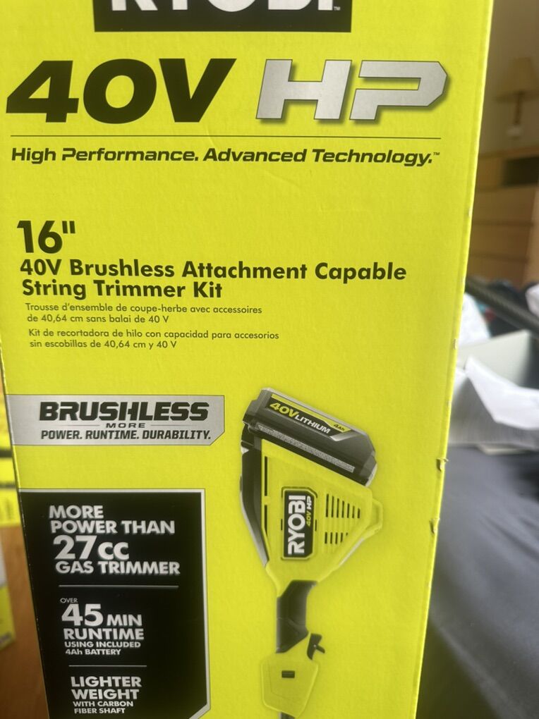 ryobi 40 V 16 Weed Eater Attachment Capable