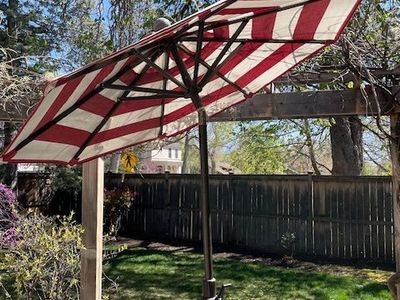 Outdoor Market Umbrella and Stand