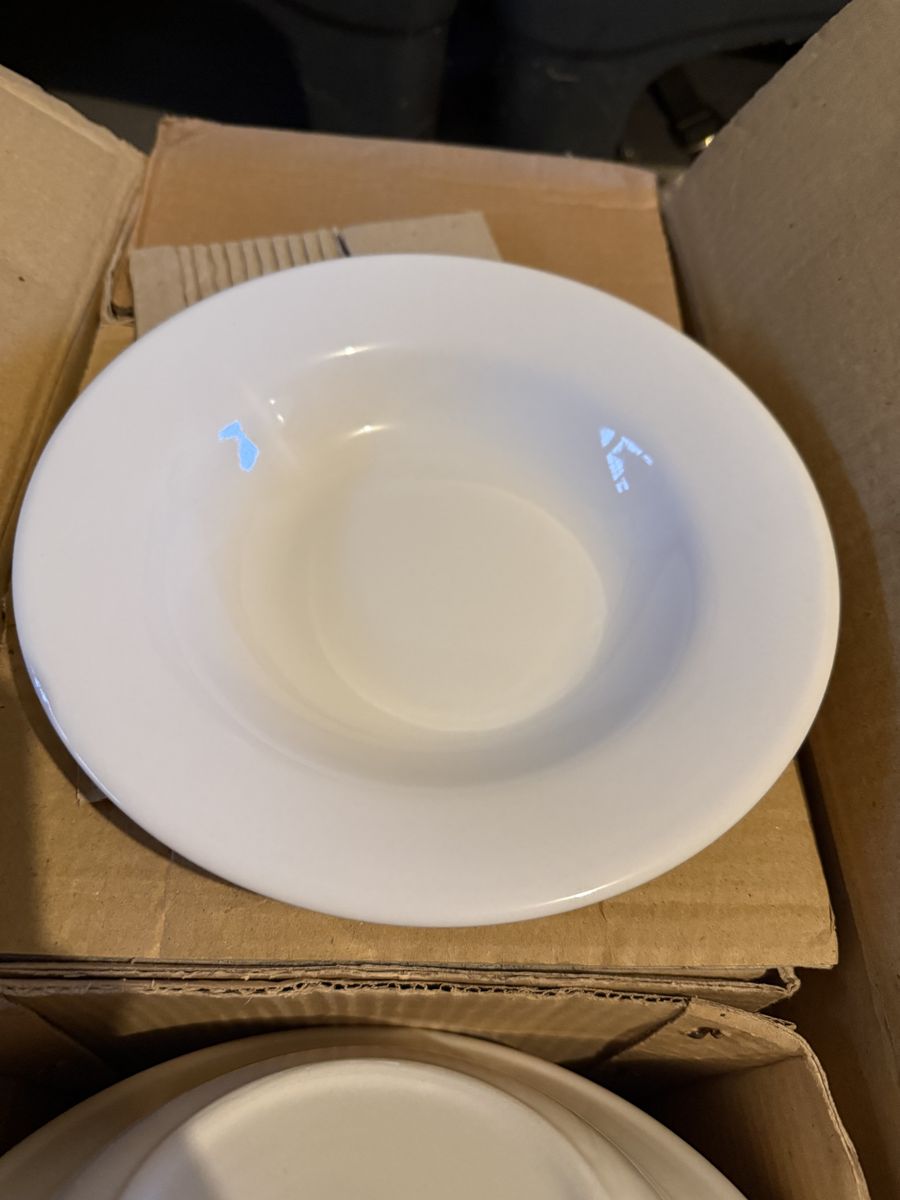 8 Inch wide rim ceramic soup bowl (48)