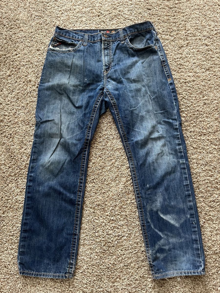 Ariat FR M3 loose straight leg jeans 38x34