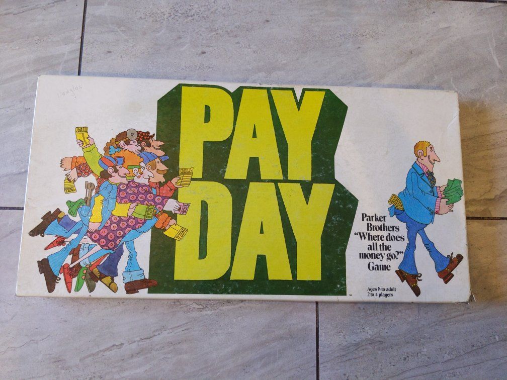 Vintage 1975 Parker Brothers PAY DAY Board Game - Complete