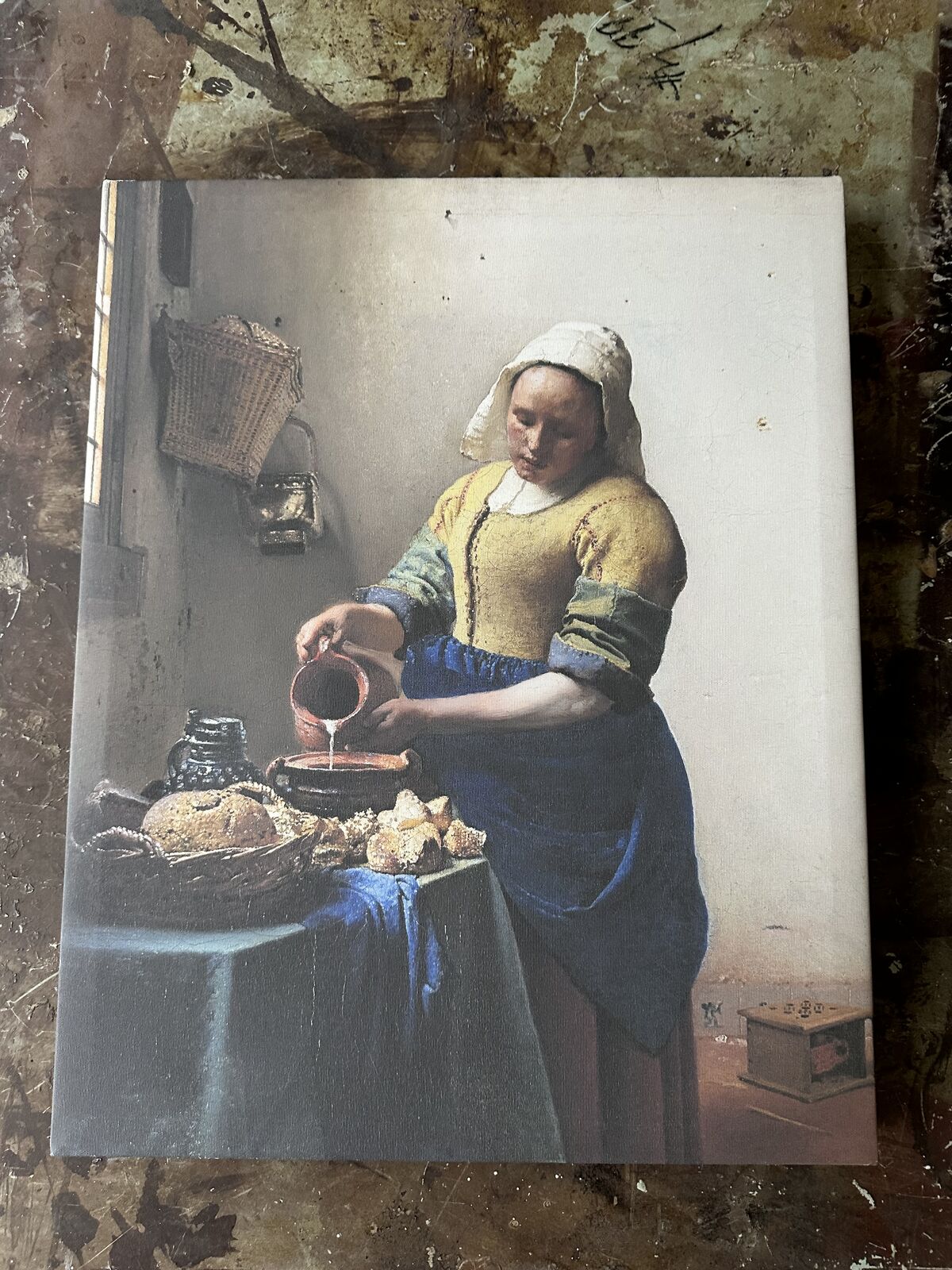 The Milkmaid Classical Painting Stretched Canvas Wall Art, 16 x 20 — New